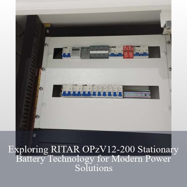 Exploring RITAR OPzV12-200 Stationary Battery Technology for Modern Power Solutions